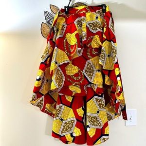 Beautiful, Radiant, Brand Nee, Never Worn, High Low African Skirt!